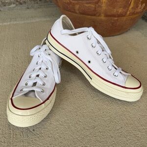 🍒💣 Converse 70 style white low top sneakers